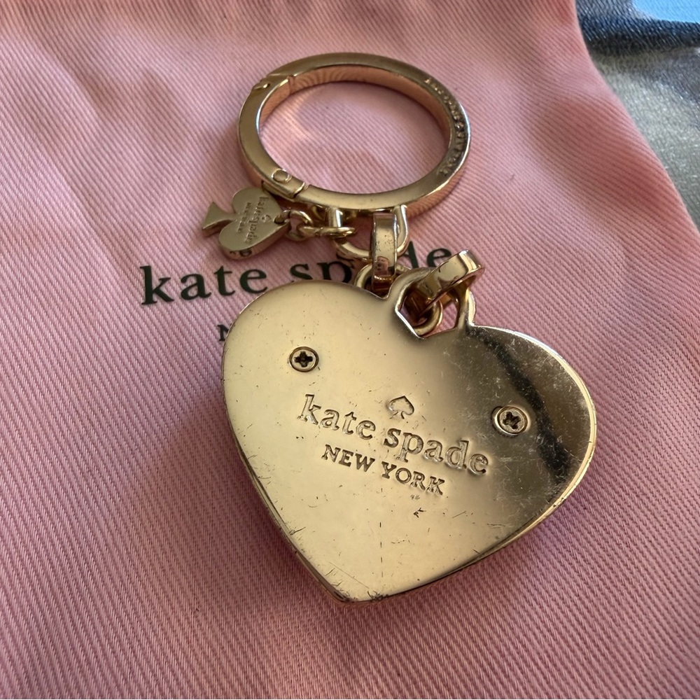 Kate Spade - Red Heart Keychain / Purse Charm - Picture 3 of 5